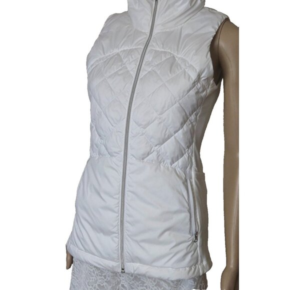 Lululemon women's Down For A Run white Vest size 4 - Picture 5 of 9